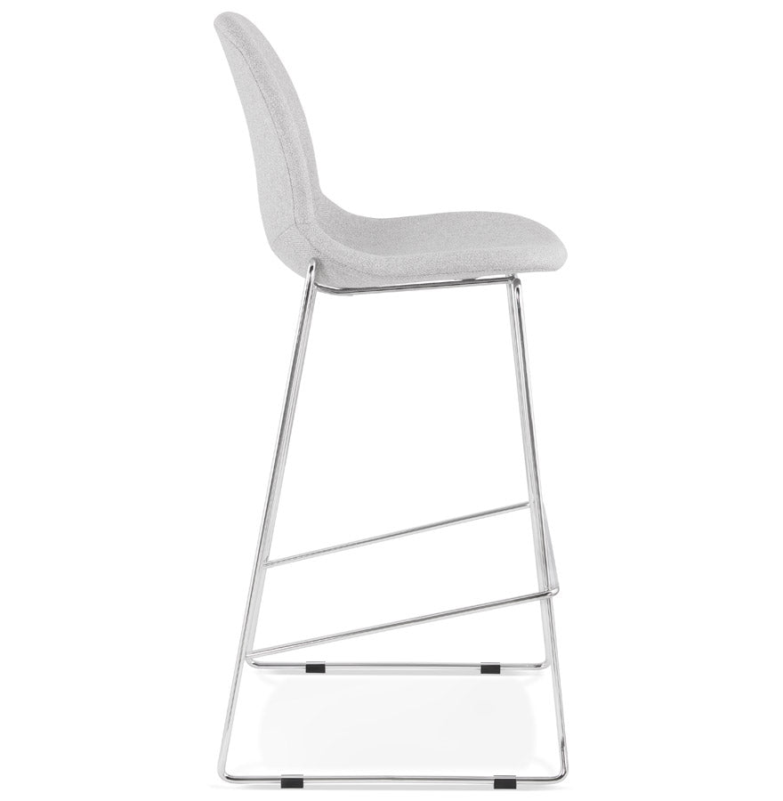 Bar stool PABLO - light gray - fabric