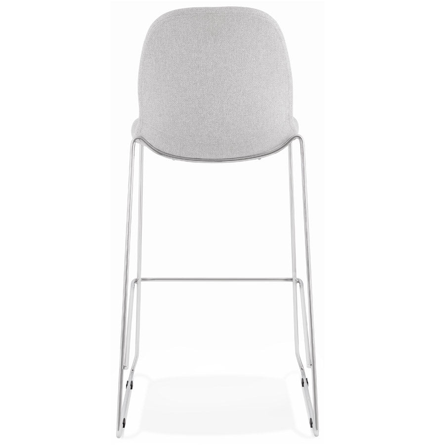 Bar stool PABLO - light gray - fabric