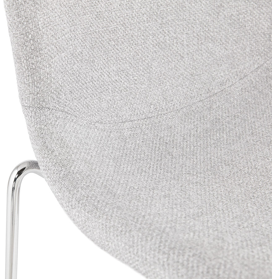 Bar stool PABLO - light gray - fabric