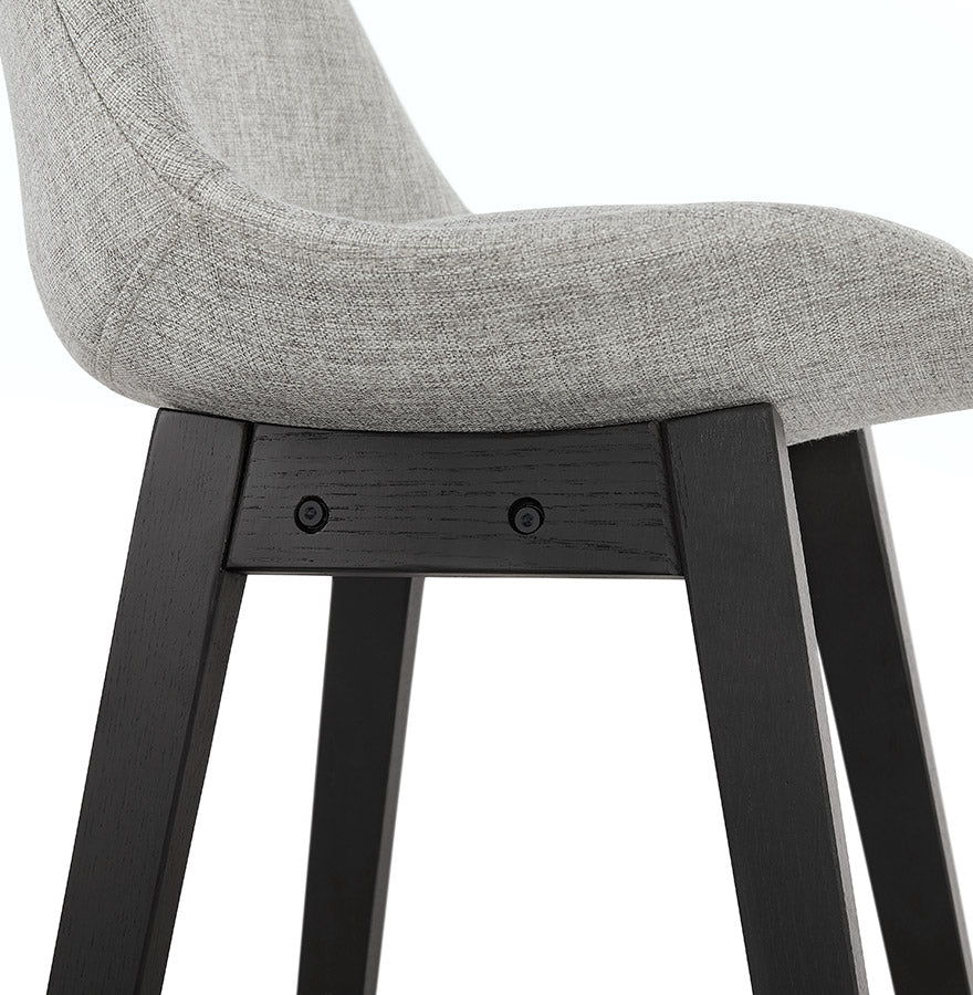 Bar stool QOOP - gray - fabric
