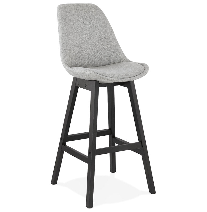 Bar stool QOOP - gray - fabric