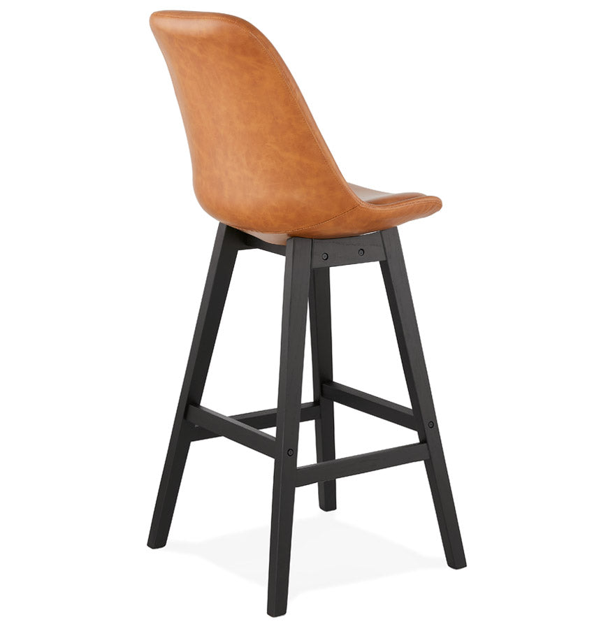 Barhocker JANIE - braun - Kunstleder