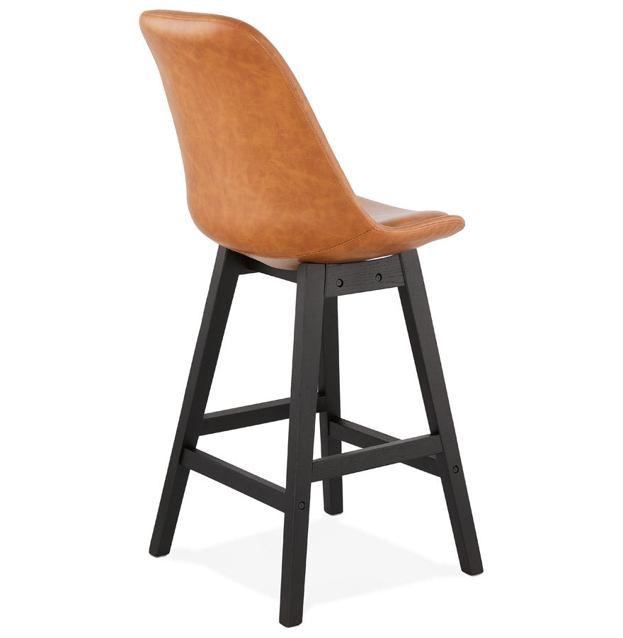 Barhocker JANIE MINI - braun - Kunstleder