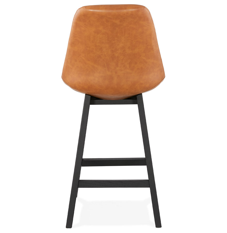 Barhocker JANIE MINI - braun - Kunstleder