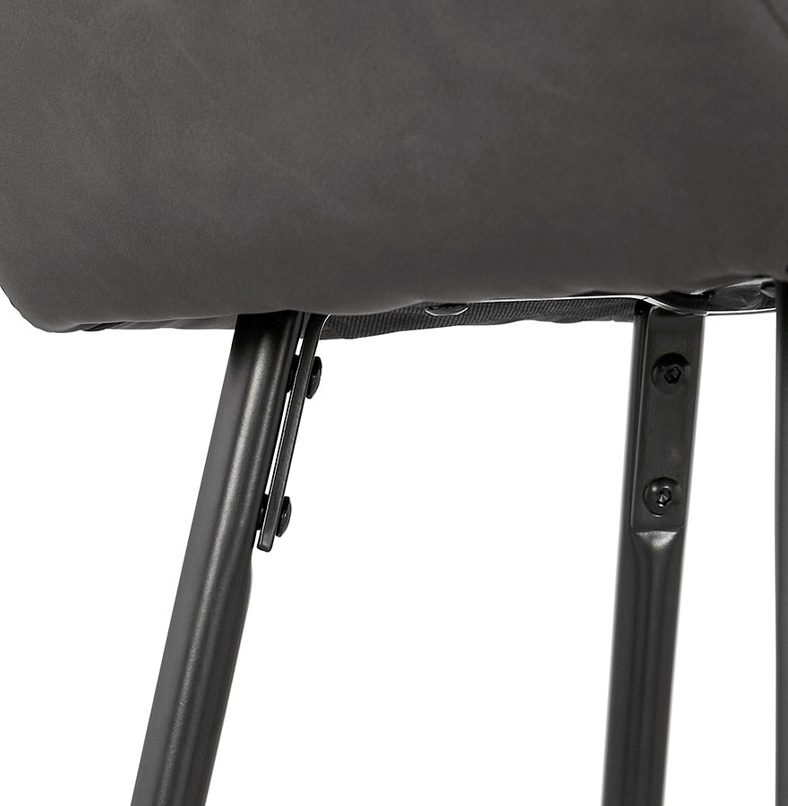Bar stool RITA - dark gray - imitation leather