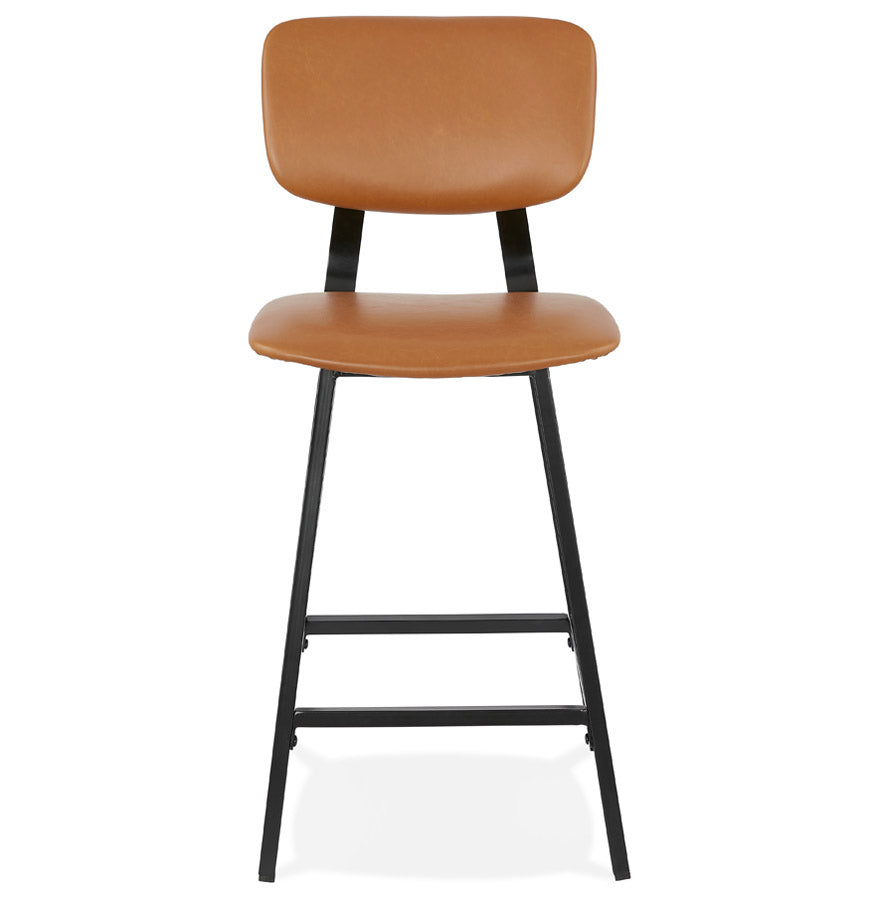 Barhocker MIRANDA MINI - braun - Kunstleder