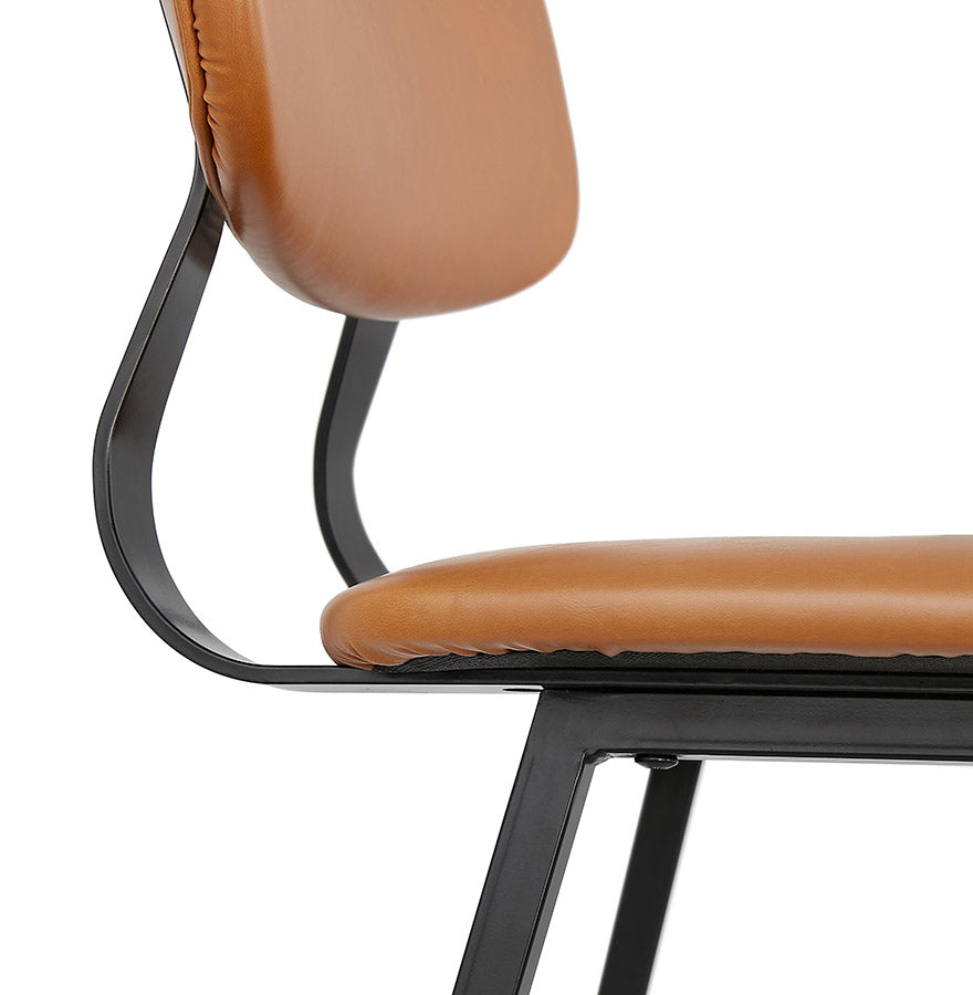 Barhocker MIRANDA MINI - braun - Kunstleder