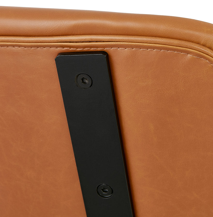 Barhocker MIRANDA MINI - braun - Kunstleder