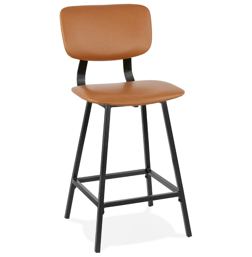 Barhocker MIRANDA MINI - braun - Kunstleder
