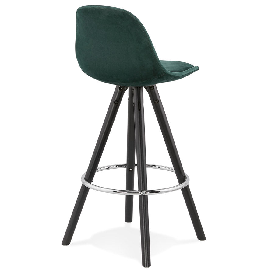 Bar stool FRANKY MINI - green - fabric - wood