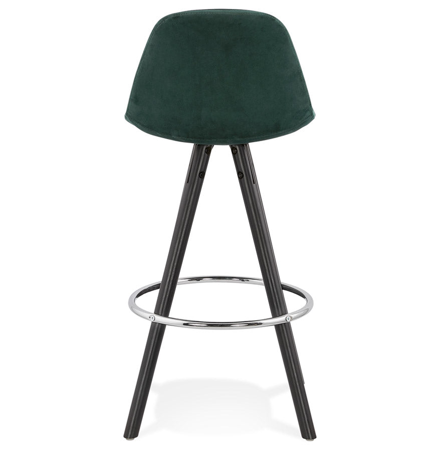 Bar stool FRANKY MINI - green - fabric - wood