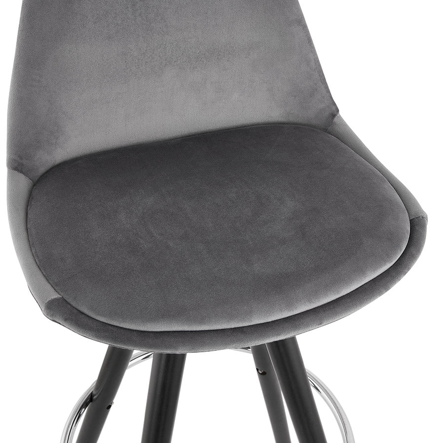 Barhocker FRANKY MINI - grau - Stoff