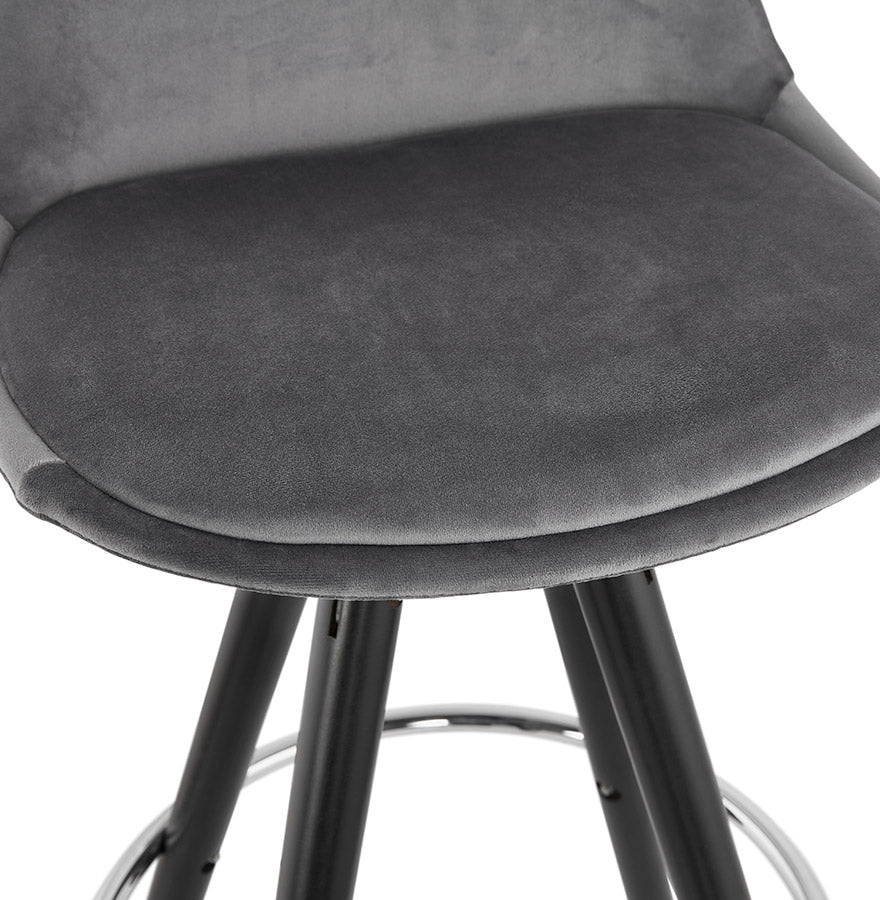 Barhocker FRANKY MINI - grau - Stoff