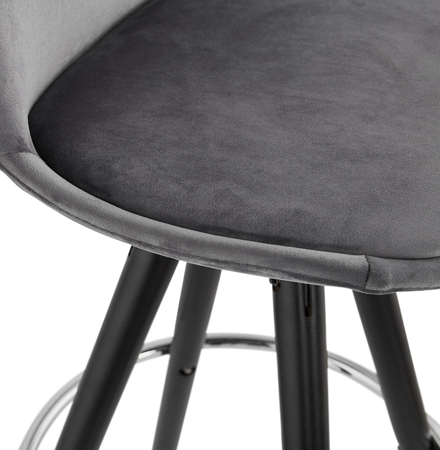 Barhocker FRANKY MINI - grau - Stoff