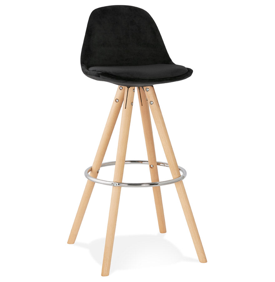 Barhocker FRANKY - schwarz - Stoff