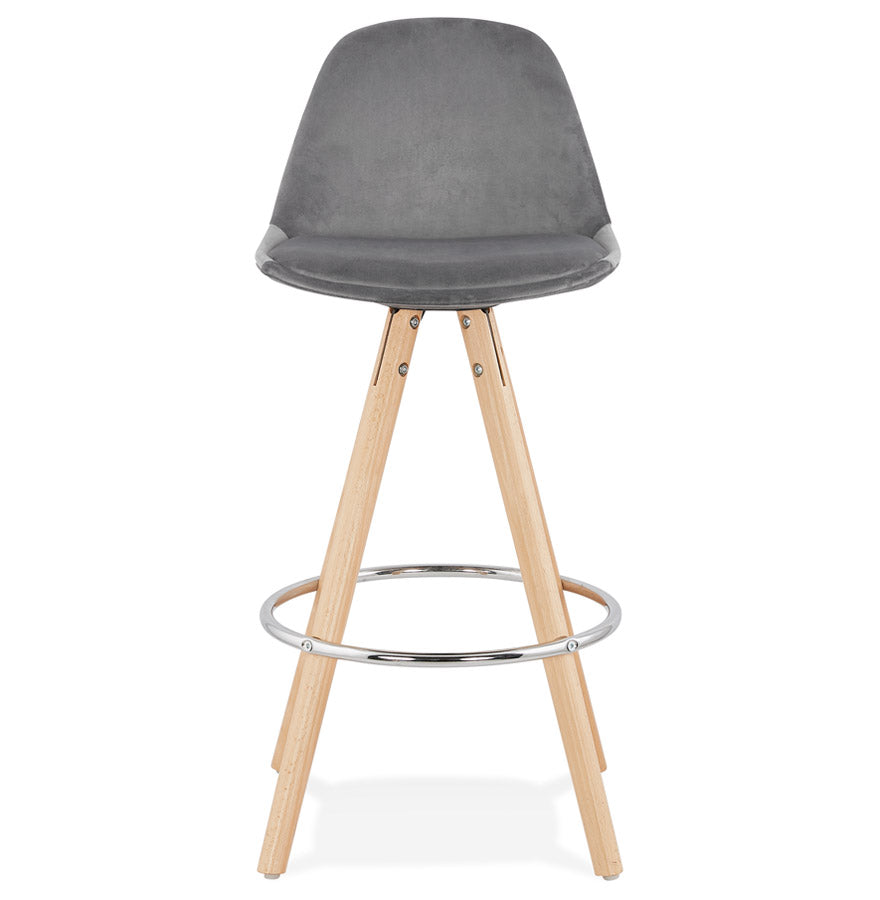 Barhocker FRANKY MINI - grau - Stoff