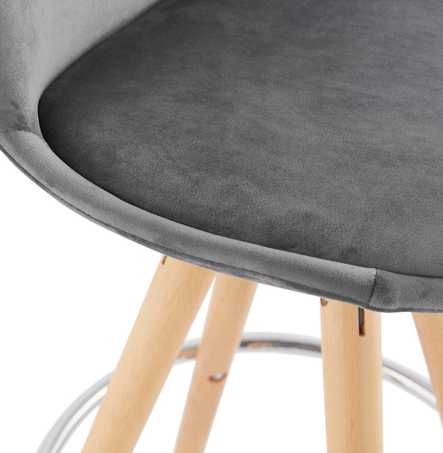 Barhocker FRANKY MINI - grau - Stoff