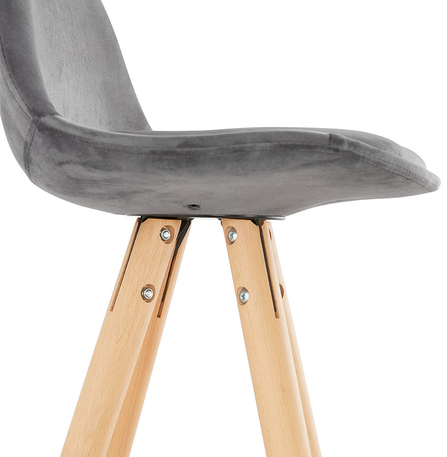Barhocker FRANKY MINI - grau - Stoff
