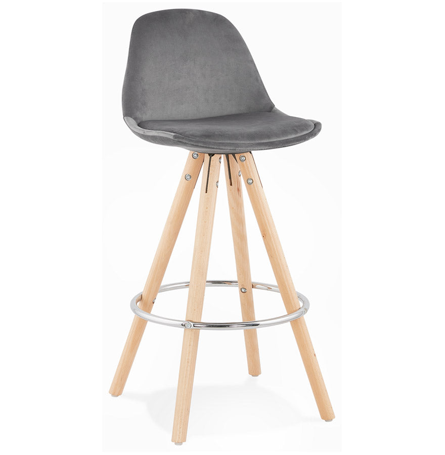 Barhocker FRANKY MINI - grau - Stoff