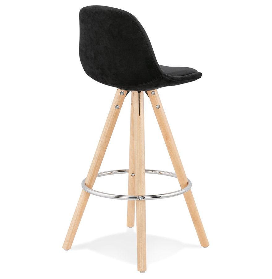 Barhocker FRANKY MINI - schwarz - Stoff - Holz