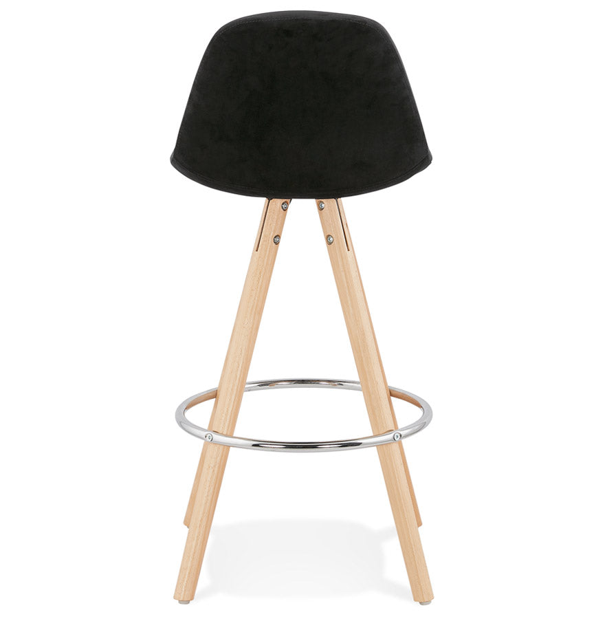 Barhocker FRANKY MINI - schwarz - Stoff - Holz