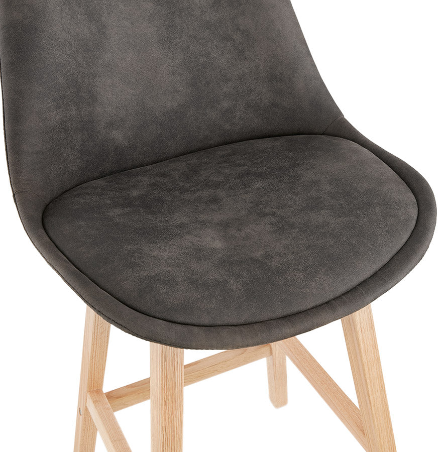 Barhocker SVENKE MINI - dunkelgrau - Stoff