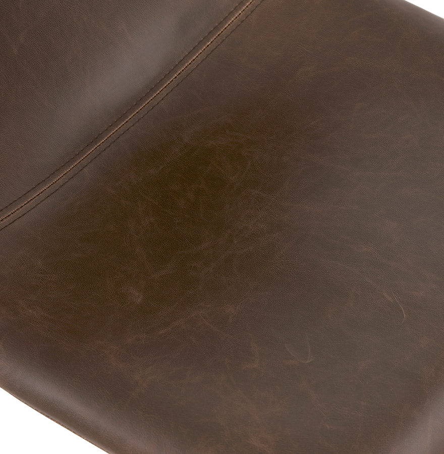 Bar stool OTENBA - brown - imitation leather