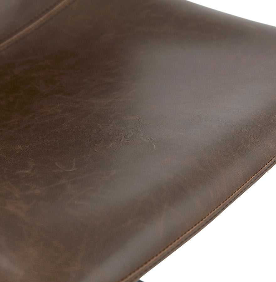 Bar stool OTENBA - brown - imitation leather