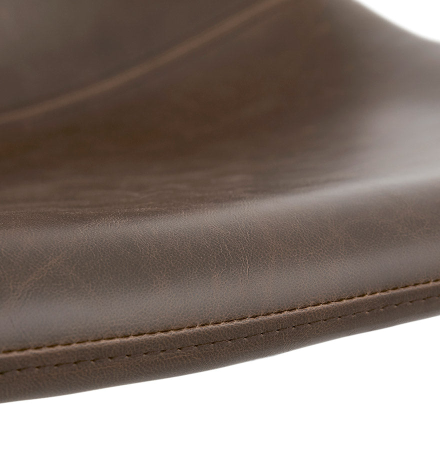Bar stool OTENBA - brown - imitation leather