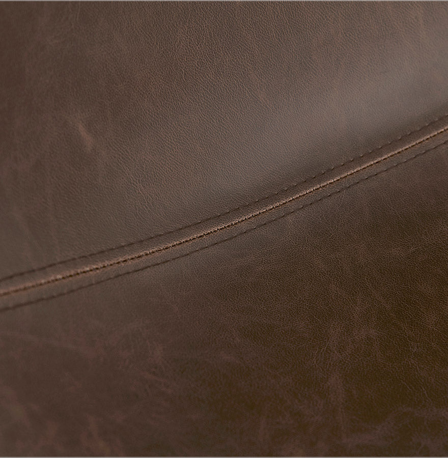 Bar stool OTENBA - brown - imitation leather