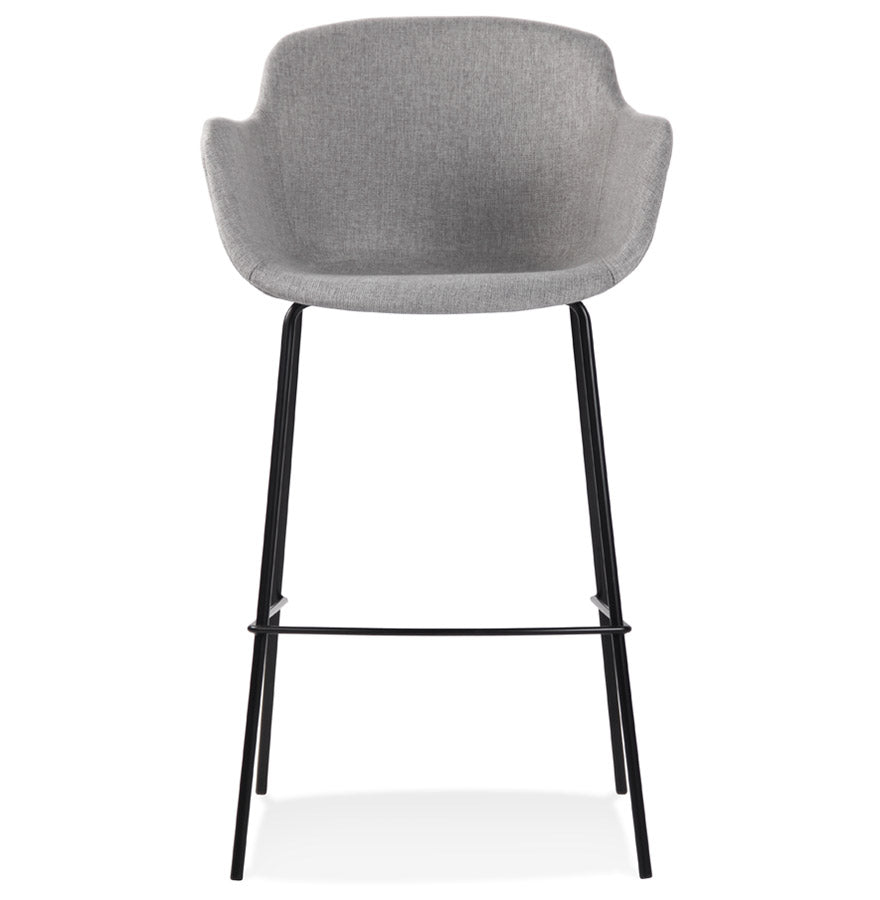 Bar stool LARGESS - light gray - fabric