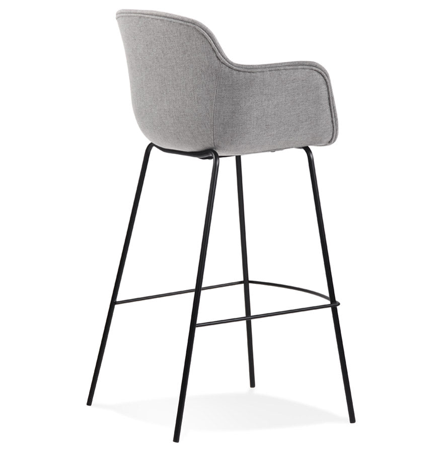 Bar stool LARGESS - light gray - fabric