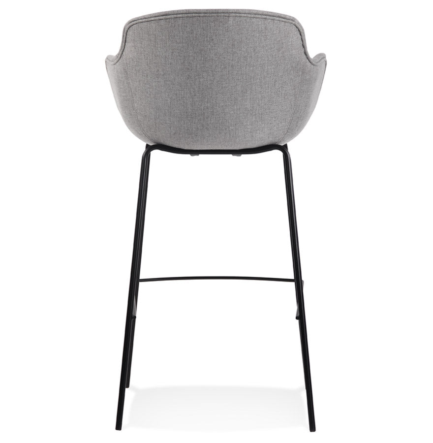 Bar stool LARGESS - light gray - fabric