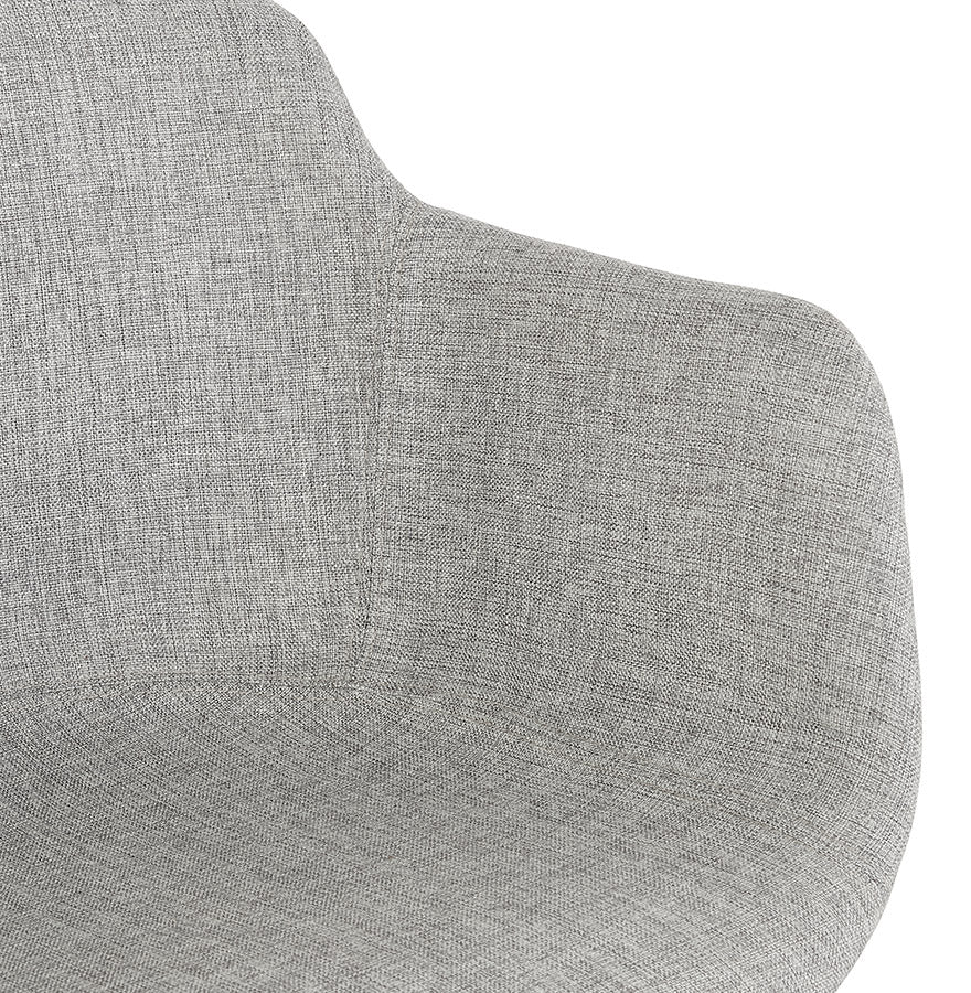 Bar stool LARGESS - light gray - fabric
