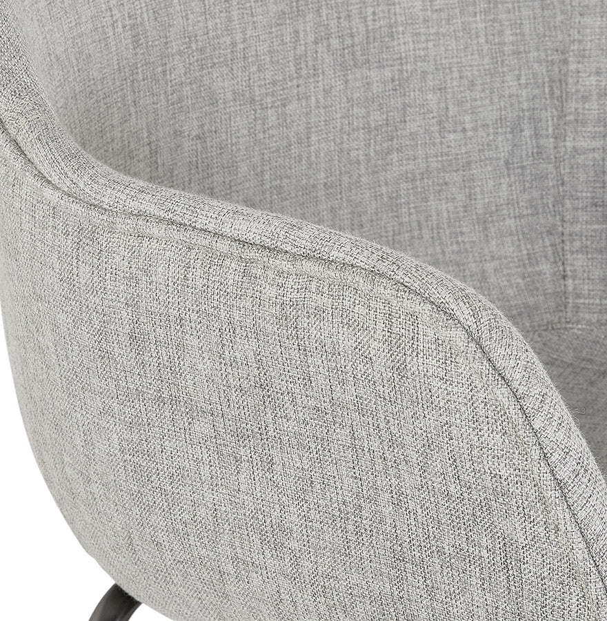 Bar stool LARGESS - light gray - fabric