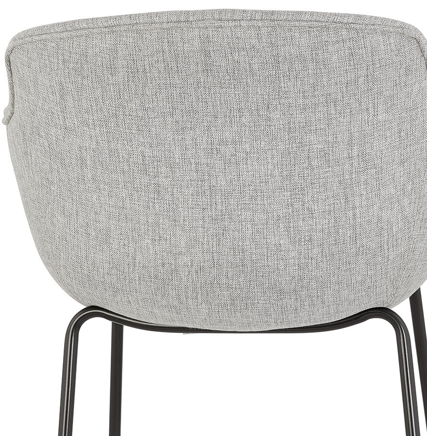 Bar stool LARGESS - light gray - fabric