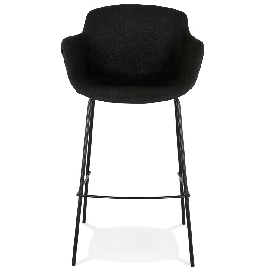 Barhocker LARGESS - schwarz - Stoff