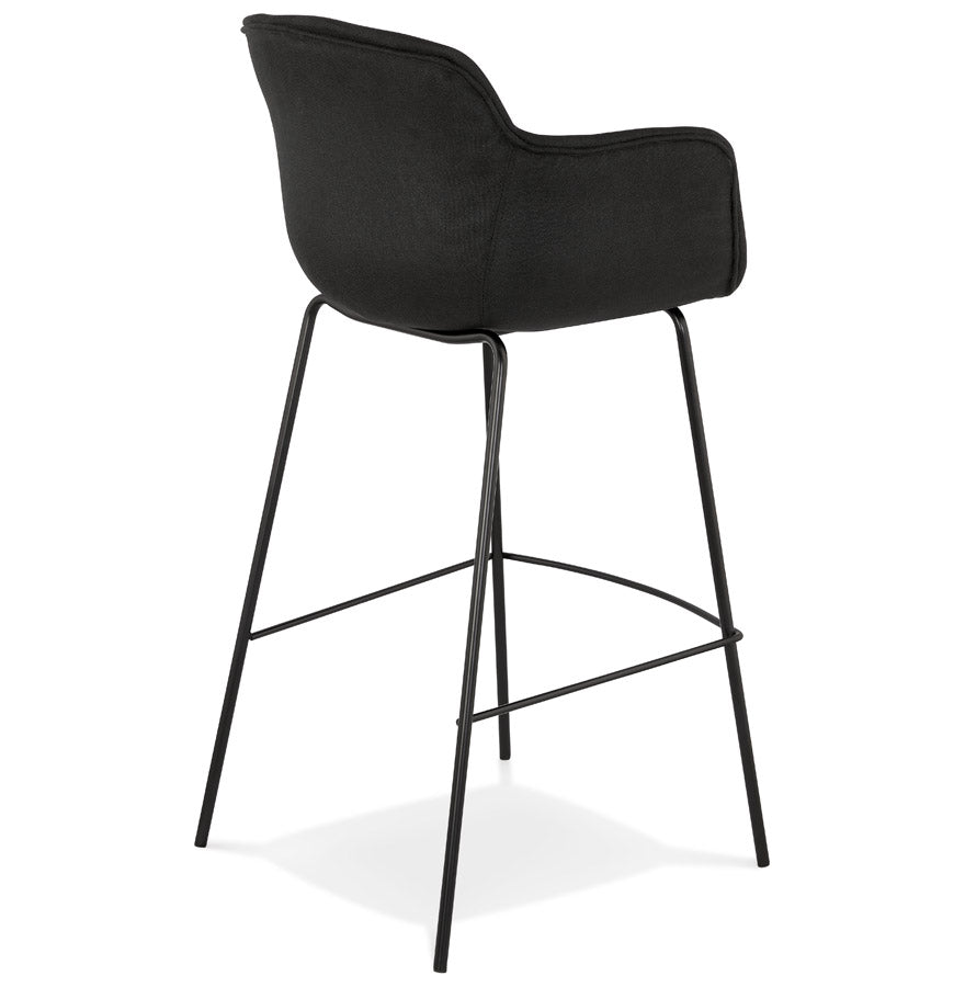 Barhocker LARGESS - schwarz - Stoff
