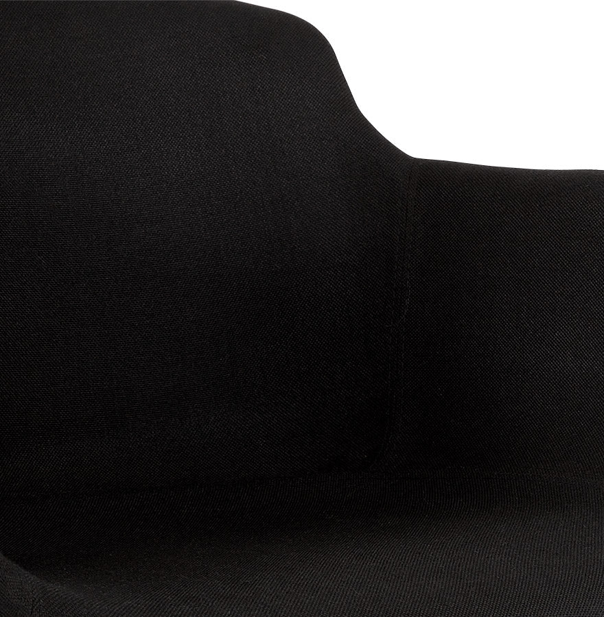 Barhocker LARGESS - schwarz - Stoff