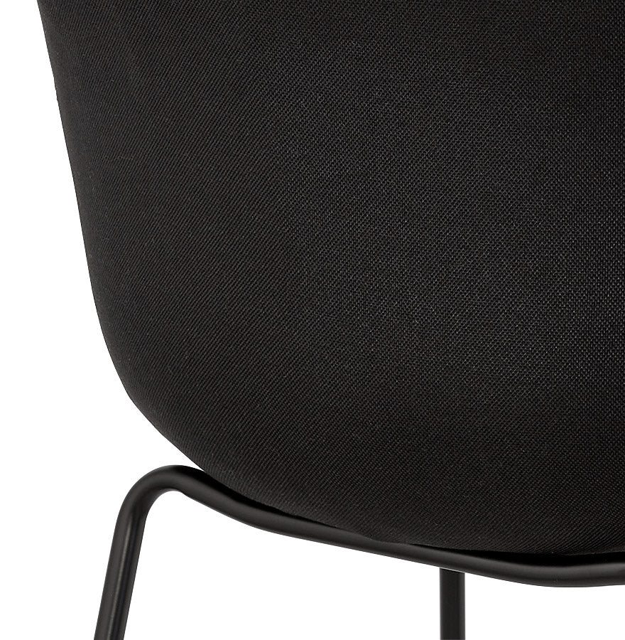 Barhocker LARGESS - schwarz - Stoff