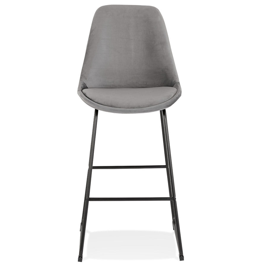 Barhocker YAYA – grau – Stoff