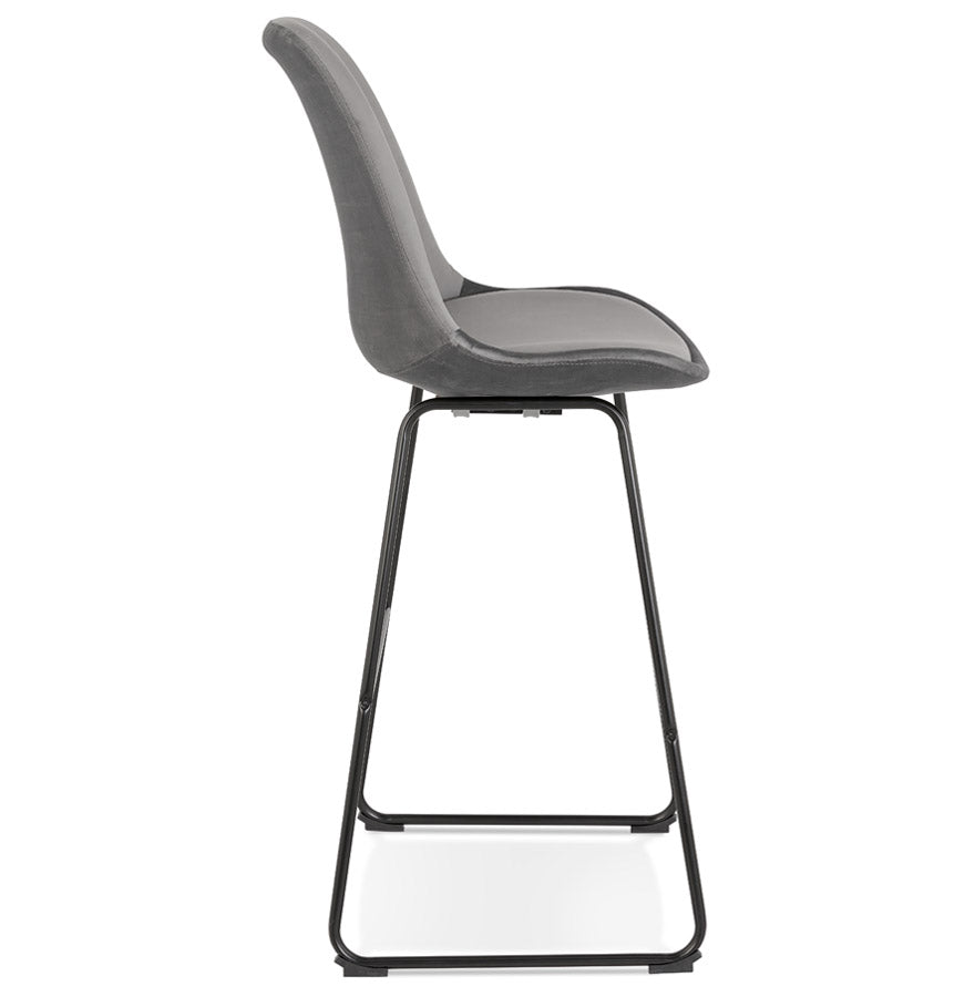 Barhocker YAYA – grau – Stoff