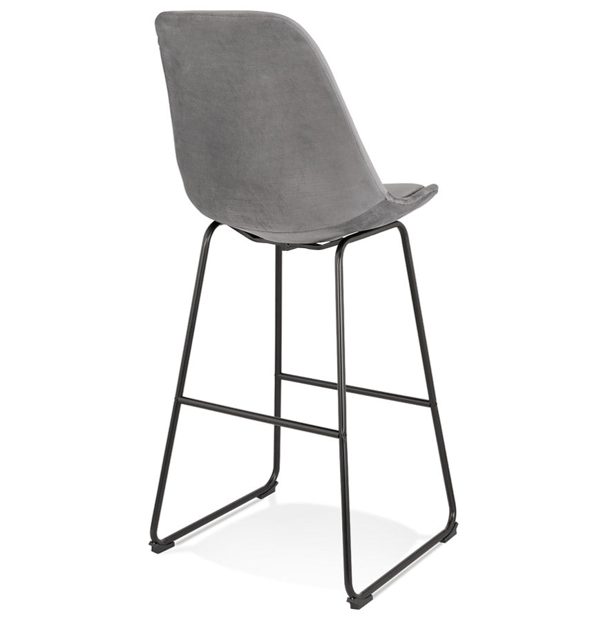 Barhocker YAYA – grau – Stoff