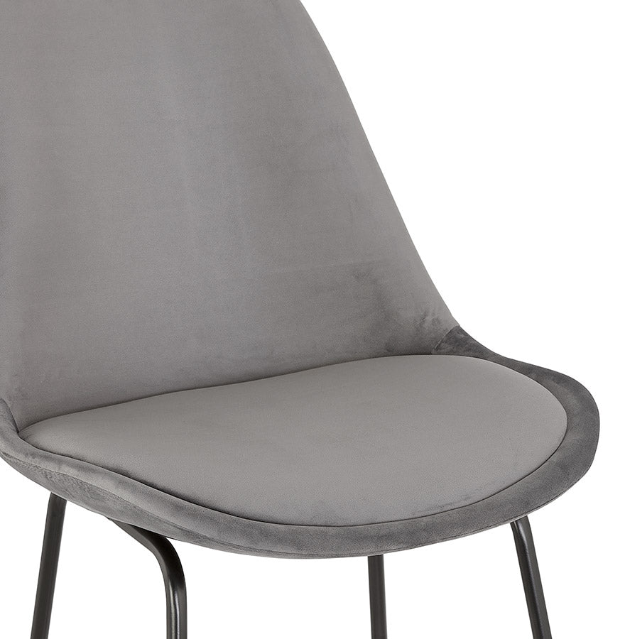 Barhocker YAYA – grau – Stoff