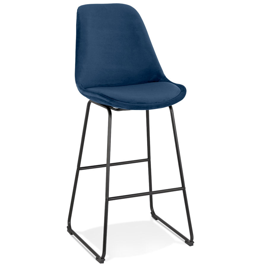 Barhocker YAYA - Blau - Stoff