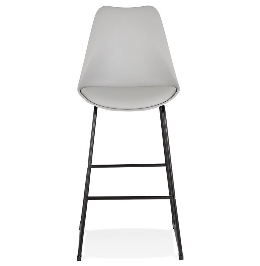 Bar stool PAUL - gray - fabric