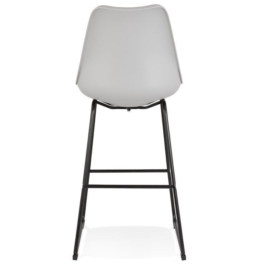 Bar stool PAUL - gray - fabric