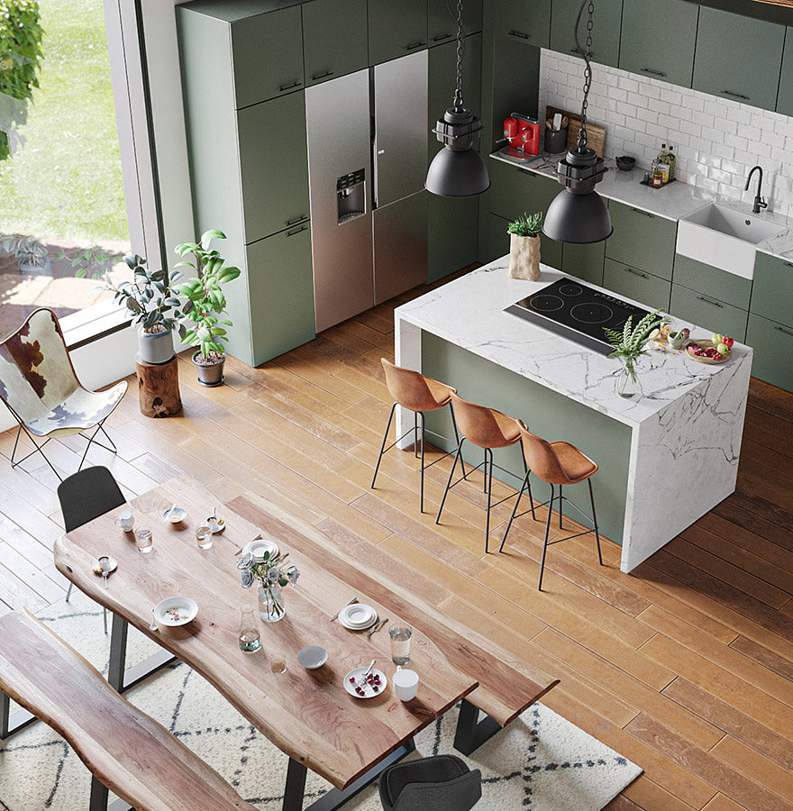 Barhocker WATSON MINI - braun - Kunstleder
