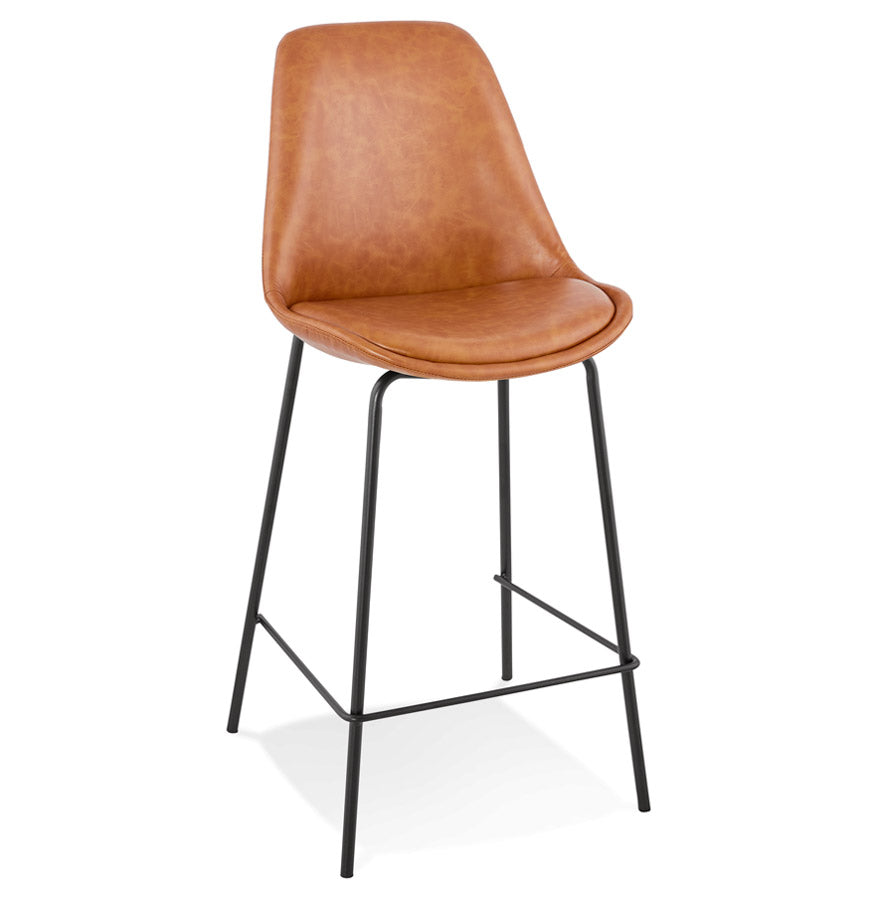 Barhocker WATSON MINI - braun - Kunstleder