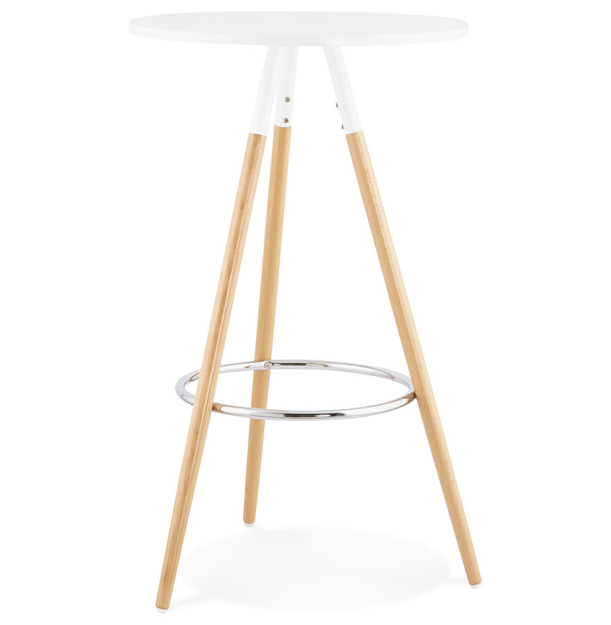 Bartafel LARRY - wit - hout